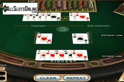 Game Screen. Pai Gow Poker (Betsoft) from Betsoft