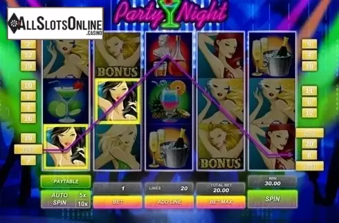 Win Screen . Party Night (GamesOS) from GamesOS