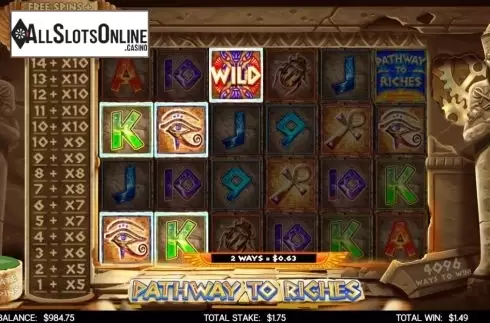 Win Screen 1. Pathway to Riches from CORE Gaming