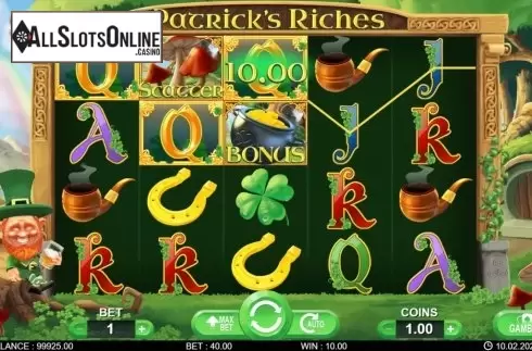 Win screen 3. Patric’s Riches from 7mojos