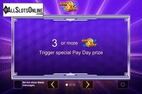 Start Screen. Pay Day from Greentube