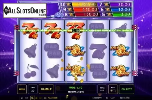Win Screen 2. Pay Day from Greentube
