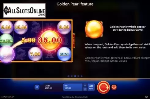 Features 2. Pearl Beauty Hold and Win from Playson