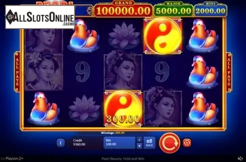 Win Screen 2. Pearl Beauty Hold and Win from Playson