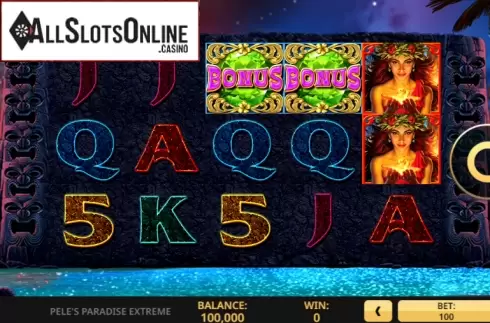 Reel screen. Peles Paradise Extreme from High 5 Games