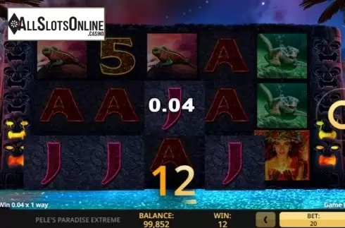 Win screen 1. Peles Paradise Extreme from High 5 Games