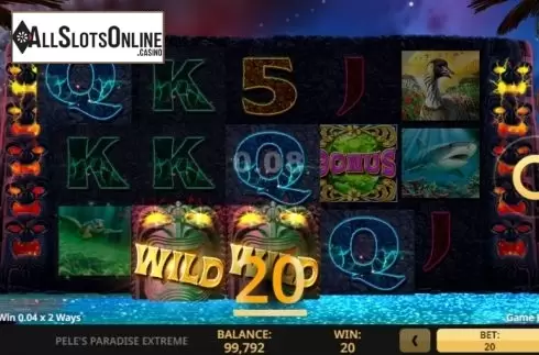 Win screen 2. Peles Paradise Extreme from High 5 Games