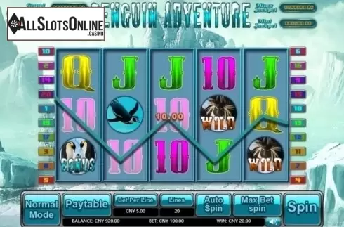 Win Screen. Penguin Adventure from Aiwin Games