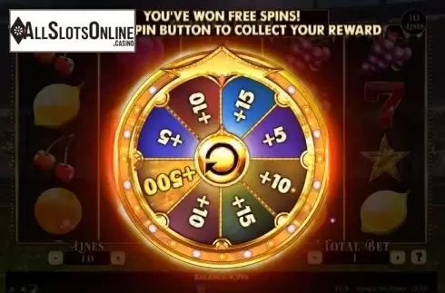 Bonus Wheel. Penny Fruits Xtreme Champions League from Spinomenal