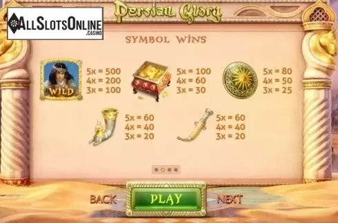 Screen2. Persian Glory from Cayetano Gaming