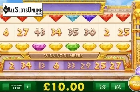 Screen5. Pharaoh's Diamonds from Cayetano Gaming
