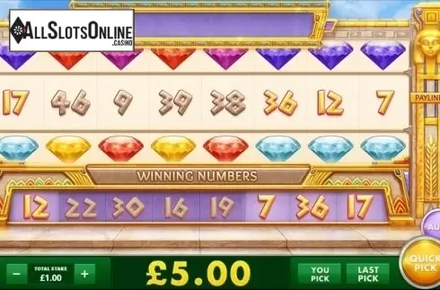 Screen8. Pharaoh's Diamonds from Cayetano Gaming
