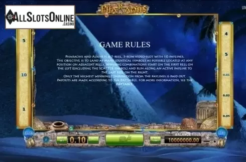 Screen3. Pharaohs and Aliens from BF games