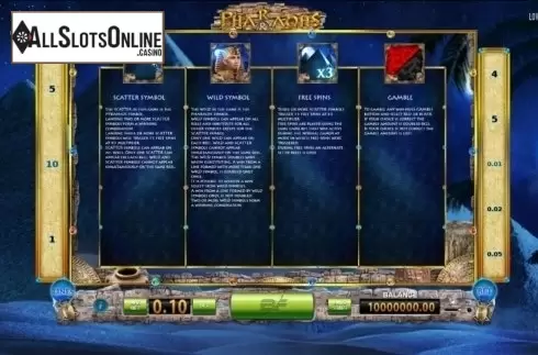 Screen4. Pharaohs and Aliens from BF games