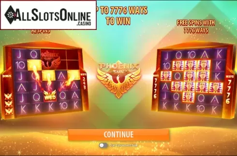 Game features. Phoenix Sun from Quickspin
