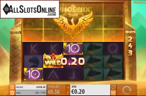 Wild screen 1. Phoenix Sun from Quickspin