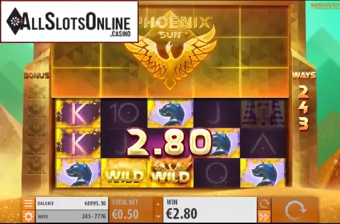Wild screen 2. Phoenix Sun from Quickspin