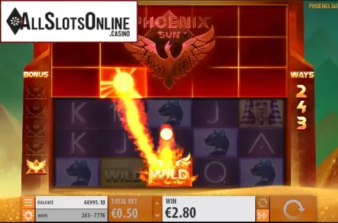 Wild screen 3. Phoenix Sun from Quickspin