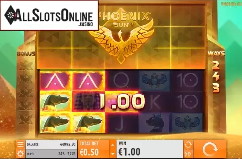Win. Phoenix Sun from Quickspin