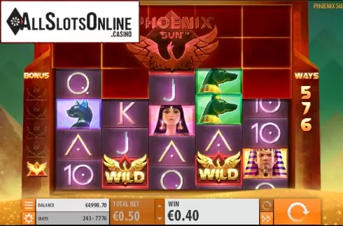 Wild screen 4. Phoenix Sun from Quickspin