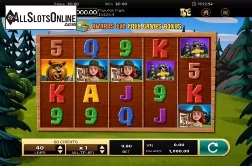 Reel Screen. Pick-Nik Park from High 5 Games