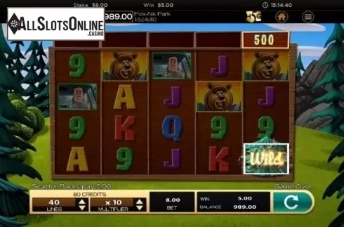 Win Screen 1. Pick-Nik Park from High 5 Games
