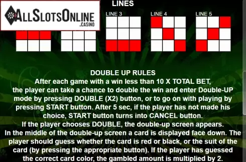Paytable 3. Pick The Pig from Casino Technology