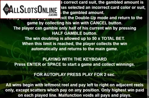 Paytable 4. Pick The Pig from Casino Technology
