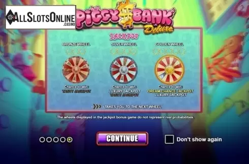 Start Screen. Piggy Bank Deluxe from Betsson Group