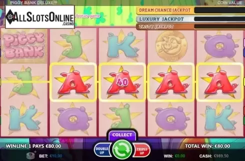 Win Screen 1. Piggy Bank Deluxe from Betsson Group