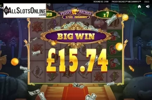 Big Win. Piggy Riches Megaways from Red Tiger