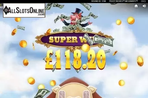 Super Win. Piggy Riches Megaways from Red Tiger
