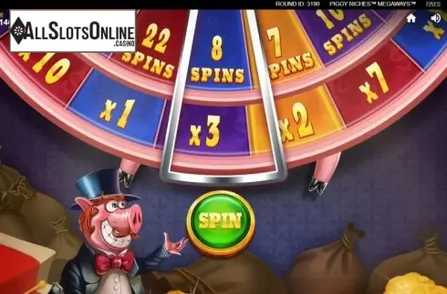 Bonus Wheel. Piggy Riches Megaways from Red Tiger