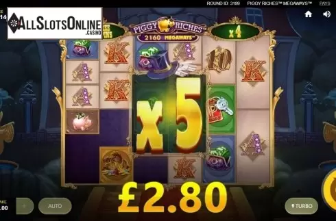 Free Spins 2. Piggy Riches Megaways from Red Tiger