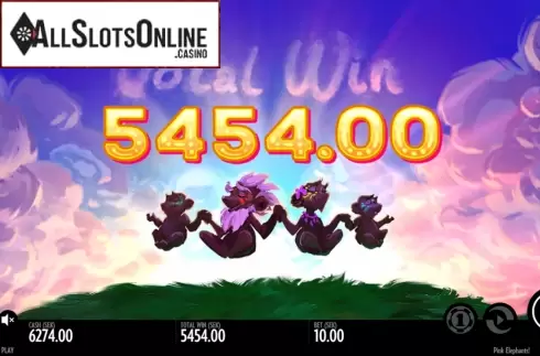 bonus win 2. Pink Elephants from Thunderkick