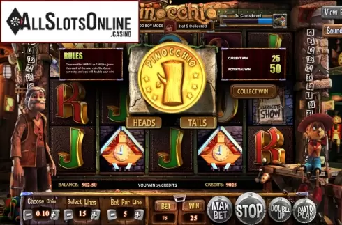 Double Up. Pinocchio (Betsoft) from Betsoft