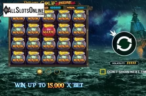 Start Screen. Pirate Gold Deluxe from Pragmatic Play