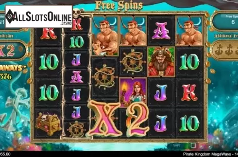 Free Spins 2. Pirate Kingdom Megaways from IronDog