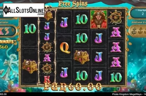 Free Spins 3. Pirate Kingdom Megaways from IronDog