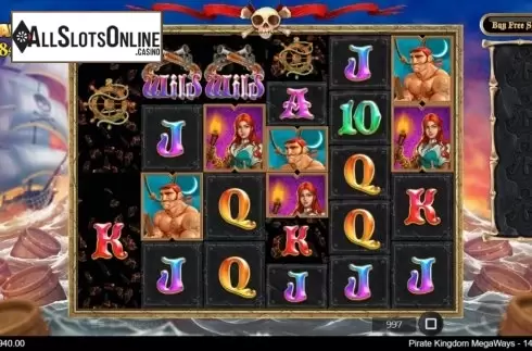 Win Screen 1. Pirate Kingdom Megaways from IronDog