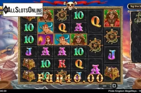 Win Screen 2. Pirate Kingdom Megaways from IronDog
