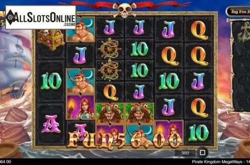 Win Screen 3. Pirate Kingdom Megaways from IronDog