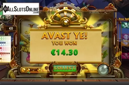 Win screen. Pirate on the Edge from Skywind Group