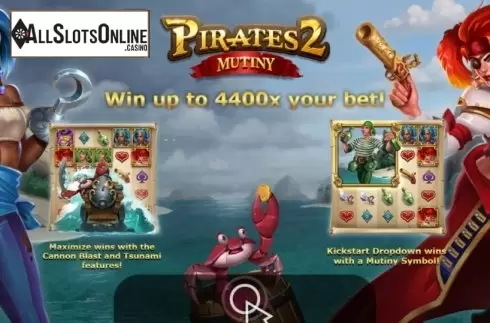 Start Screen. Pirates 2: Mutiny from Yggdrasil