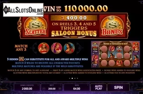 Screen3. Pistoleras from Microgaming