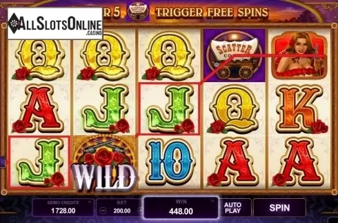 Screen9. Pistoleras from Microgaming