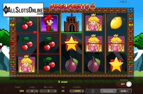 Win Screen 3. Pixel Fruits 2D from Five Men Games