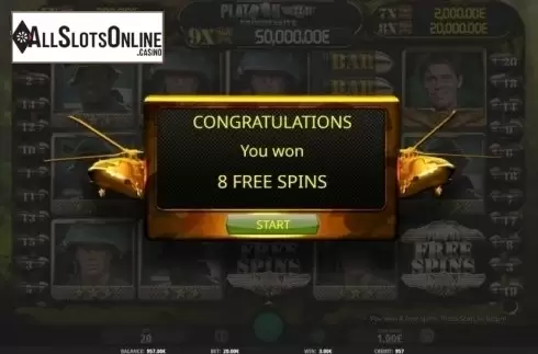 Free Spins Triggered. Platoon Wild Progressive from iSoftBet