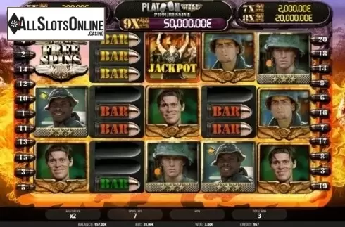 Free Spins Reels. Platoon Wild Progressive from iSoftBet