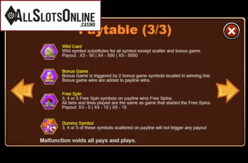 Features. Pokamon from Triple Profits Games